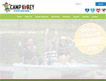 Tablet Screenshot of campkorey.org